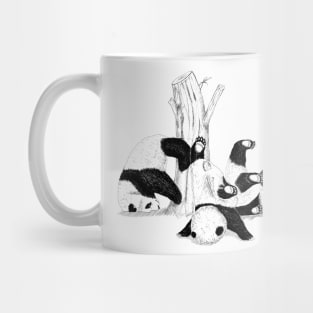 falling pandas Mug